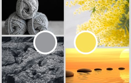 Szary i żółty – kolory roku Pantone